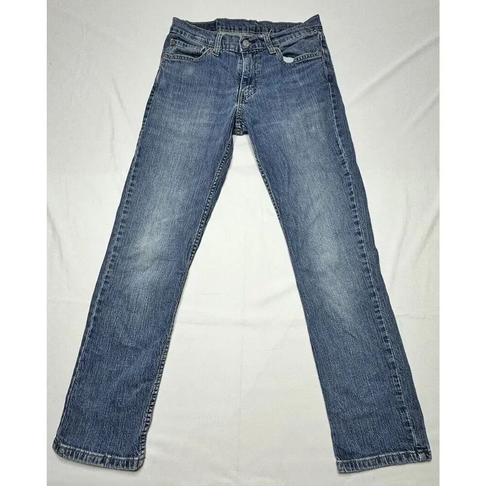 Levis‎ 511 Men's Slim Fit Straight Leg Blue Denim Jeans - Size 30x27.5*